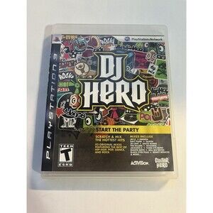 DJ Hero PlayStation 3 PS3 Activision 2009 Complete With Manual Tested